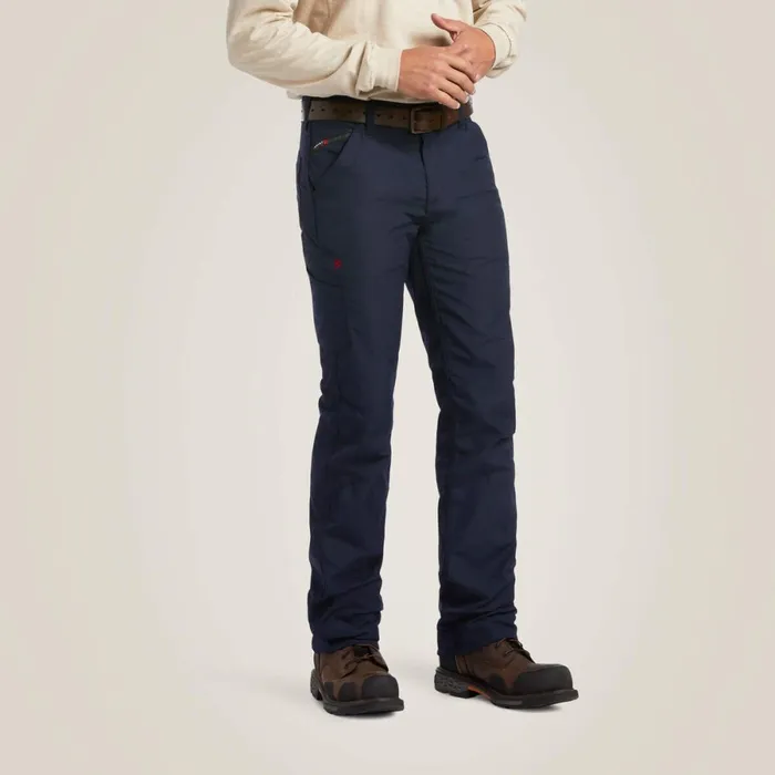FR M5 DuraLight Ripstop Stackable Straight Leg Pant Navy Men Ariat Workwear