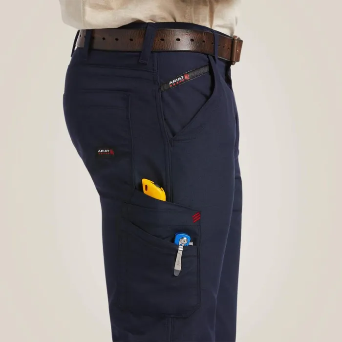 FR M5 DuraLight Ripstop Stackable Straight Leg Pant Navy Men Ariat Workwear FR M5 DuraLight Ripstop Stackable Straight Leg Pant Navy Men Ariat Workwear