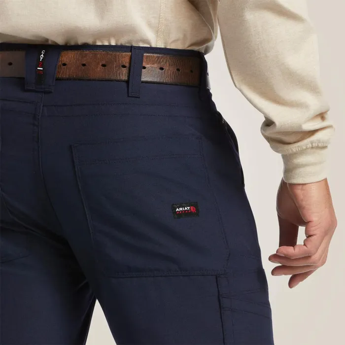 FR M5 DuraLight Ripstop Stackable Straight Leg Pant Navy Men Ariat Workwear FR M5 DuraLight Ripstop Stackable Straight Leg Pant Navy Men Ariat Workwear