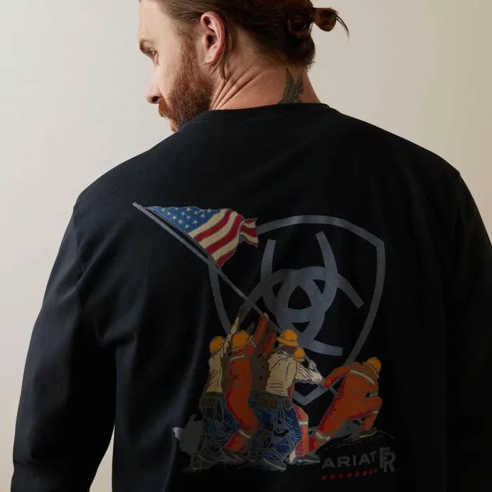 FR Raising The Flag TShirt Black Men Ariat TShirts and Polos FR Raising The Flag TShirt Black Men Ariat TShirts and Polos