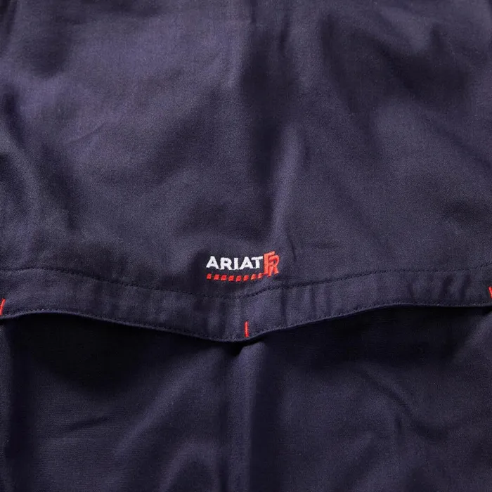 FR Solid Vent Work Shirt Navy Men Ariat Workwear FR Solid Vent Work Shirt Navy Men Ariat Workwear