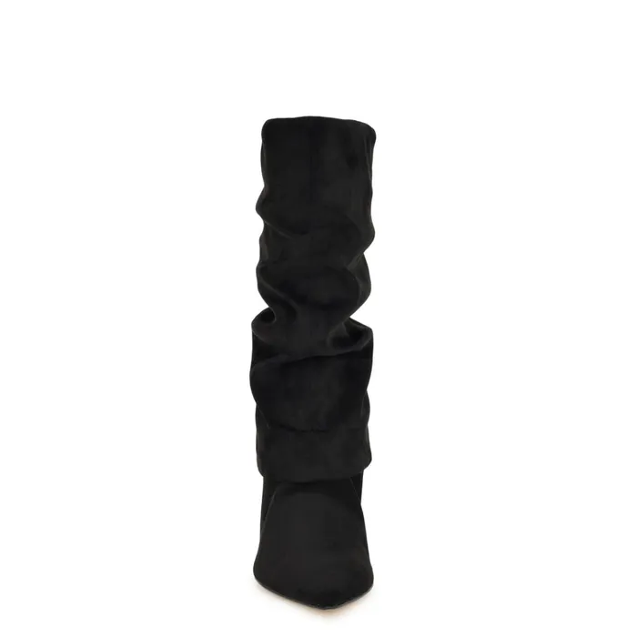 Francis Block Heel Cuff Boots Black Women Nine West Boots and Booties Francis Block Heel Cuff Boots Black Women Nine West Boots and Booties