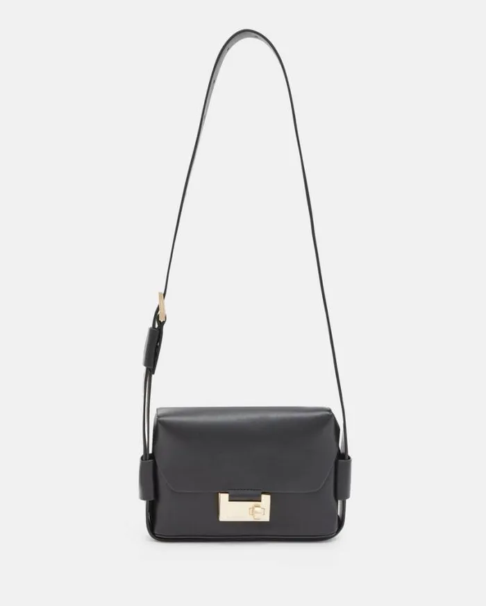 Frankie 3In1 Leather Crossbody Bag Black Women AllSaints Accessories