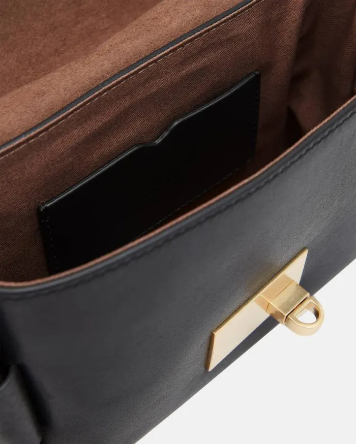 Frankie 3In1 Leather Crossbody Bag Black Women AllSaints Accessories