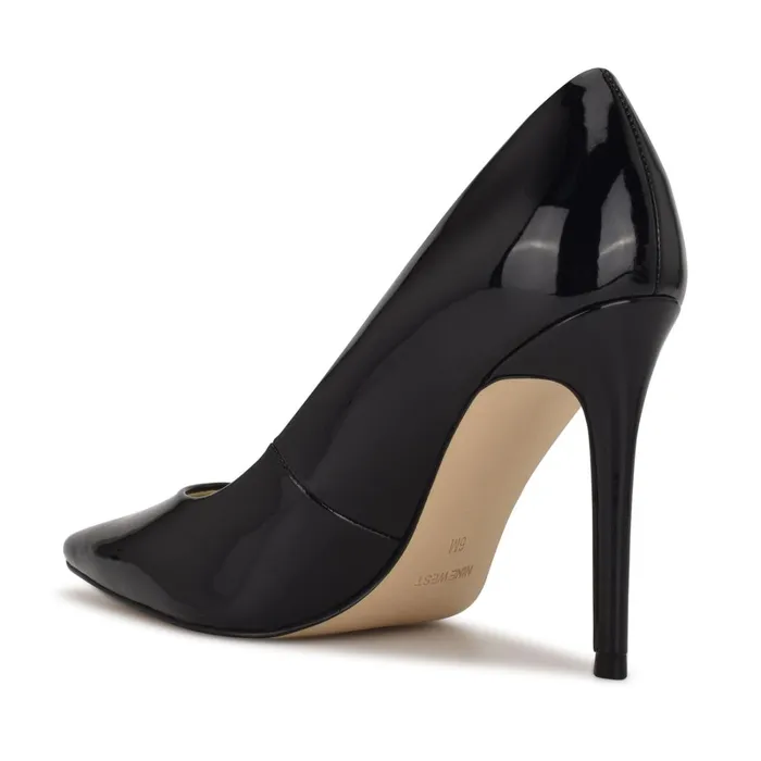Fresh Pointy Toe Pumps Black Patent Women Nine West High