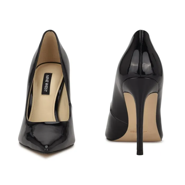 Fresh Pointy Toe Pumps Black Patent Women Nine West High