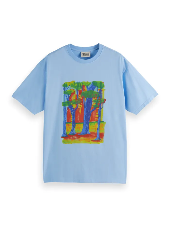 Front Chest Artwork Relaxed Fit Tshirt White Men Scotch and Soda TShirts and Polo Shirts Front Chest Artwork Relaxed Fit Tshirt White Men Scotch and Soda TShirts and Polo Shirts