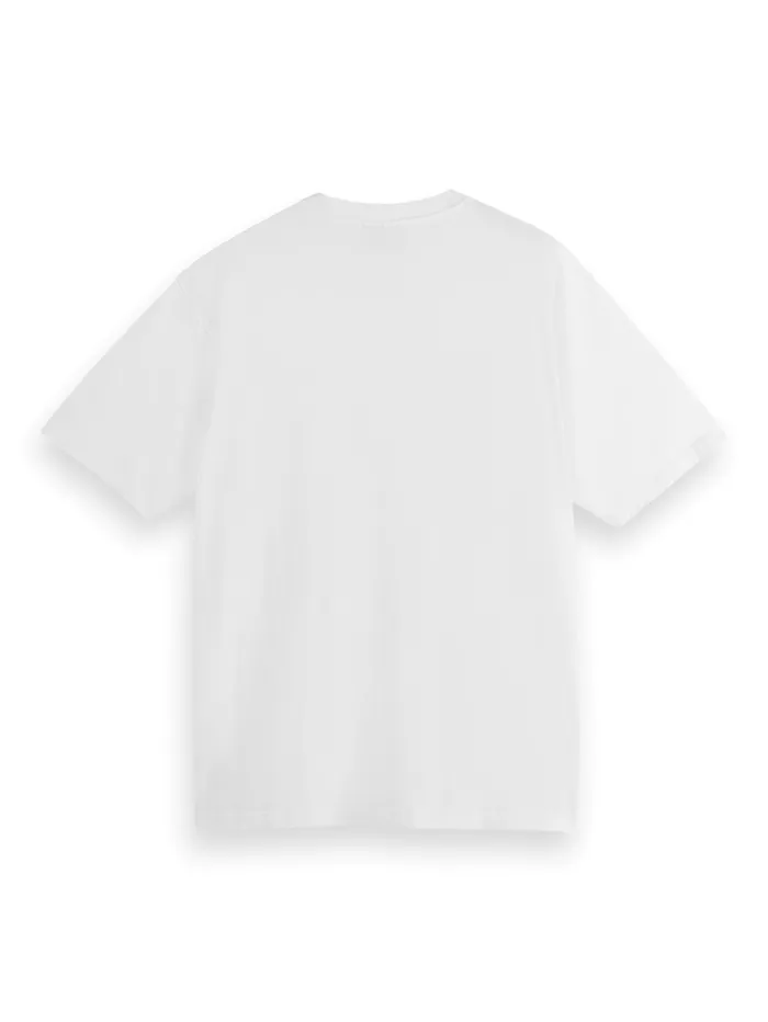 Front Chest Artwork Relaxed Fit Tshirt White Men Scotch and Soda TShirts and Polo Shirts Front Chest Artwork Relaxed Fit Tshirt White Men Scotch and Soda TShirts and Polo Shirts