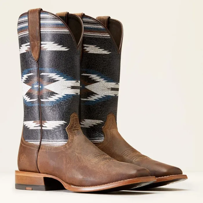 Frontier Chimayo Western Boot Natural Crunch Men Ariat Western Boots