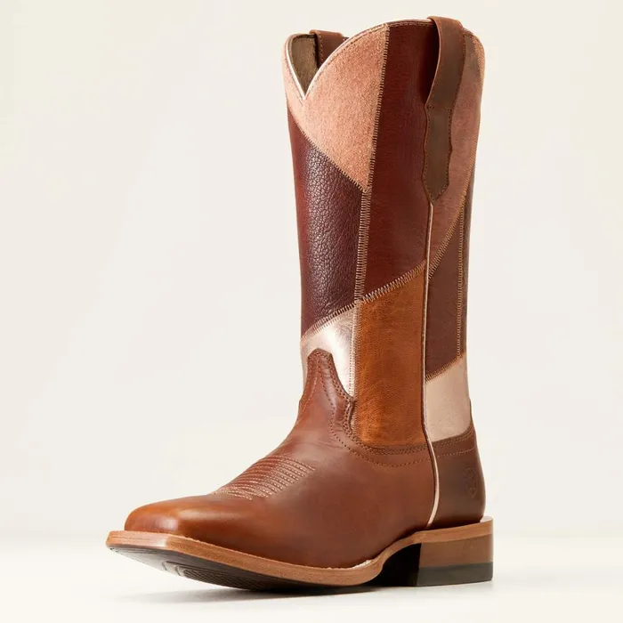 Frontier Patchwork Western Boot Dapper Tan Women Ariat Western Boots