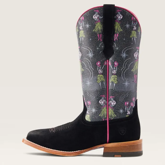 Frontier Western Aloha Western Boot Black Roughout Women Ariat Western Boots Frontier Western Aloha Western Boot Black Roughout Women Ariat Western Boots