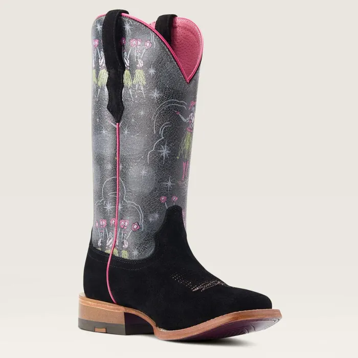 Frontier Western Aloha Western Boot Black Roughout Women Ariat Western Boots Frontier Western Aloha Western Boot Black Roughout Women Ariat Western Boots