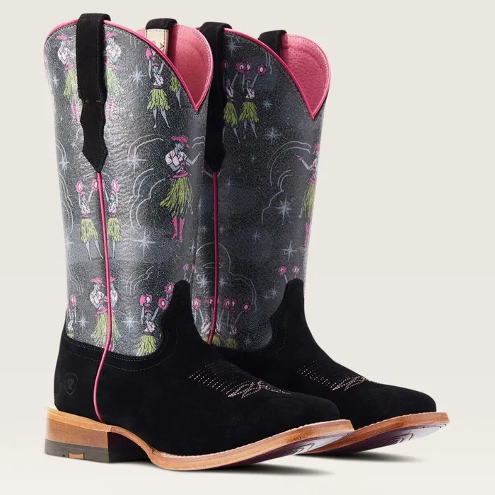 Frontier Western Aloha Western Boot Black Roughout Women Ariat Western Boots Frontier Western Aloha Western Boot Black Roughout Women Ariat Western Boots