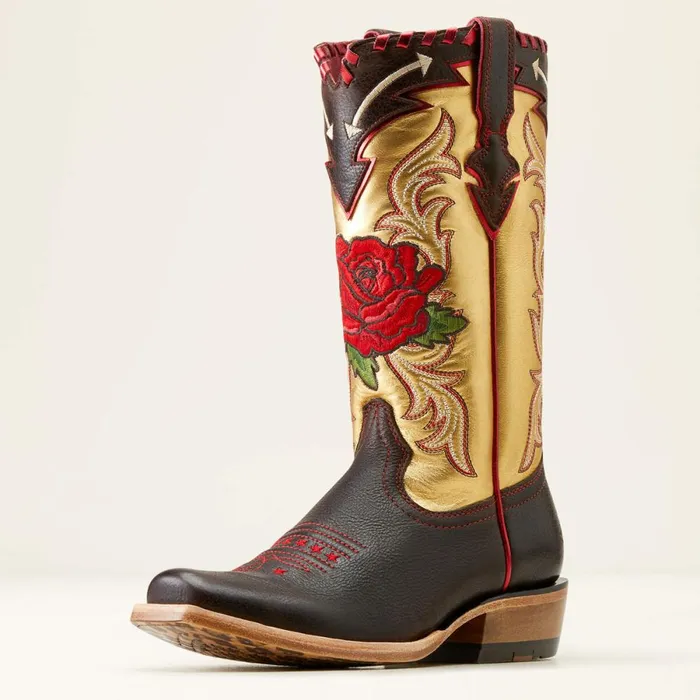 Futurity Rodeo Quincy Western Boot Toffee Crunchrange Riding Ruby Women Ariat Western Boots