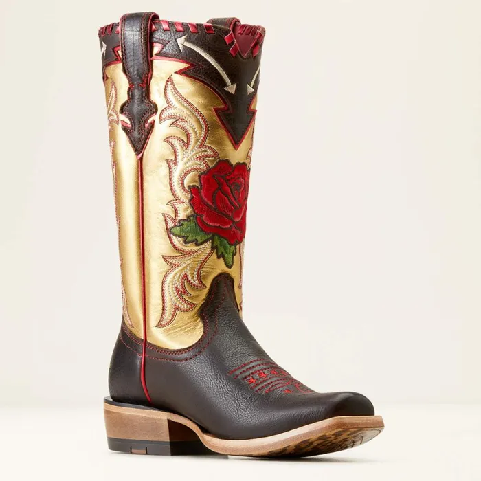 Futurity Rodeo Quincy Western Boot Toffee Crunchrange Riding Ruby Women Ariat Western Boots