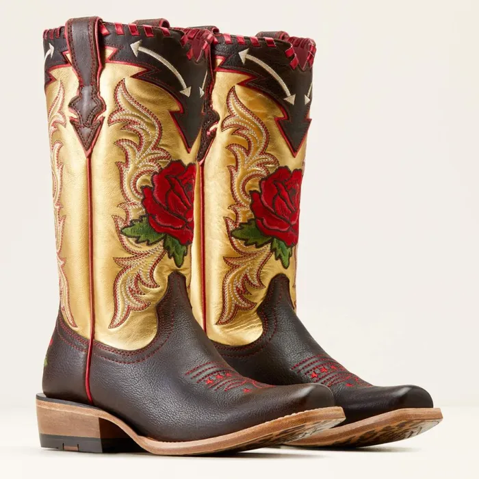 Futurity Rodeo Quincy Western Boot Toffee Crunchrange Riding Ruby Women Ariat Western Boots