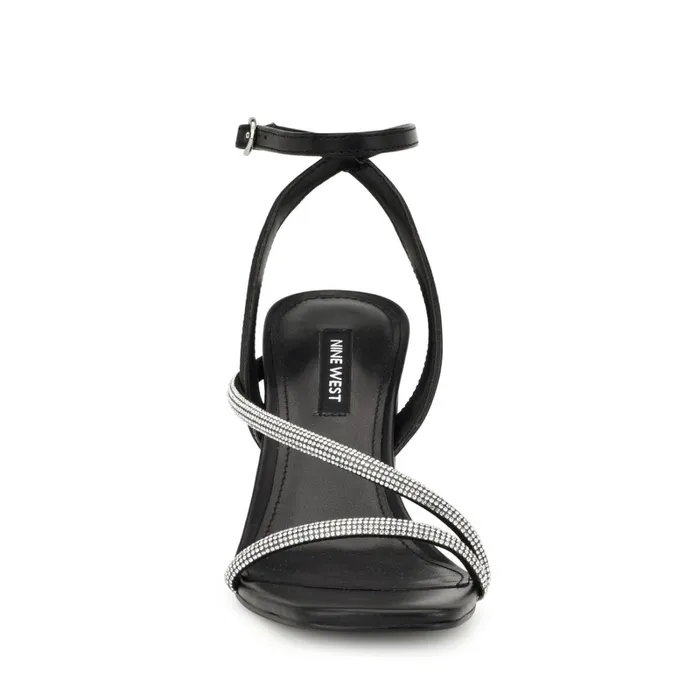 Gaden Ankle Strap Sandals Blackblack Women Nine West Heeled