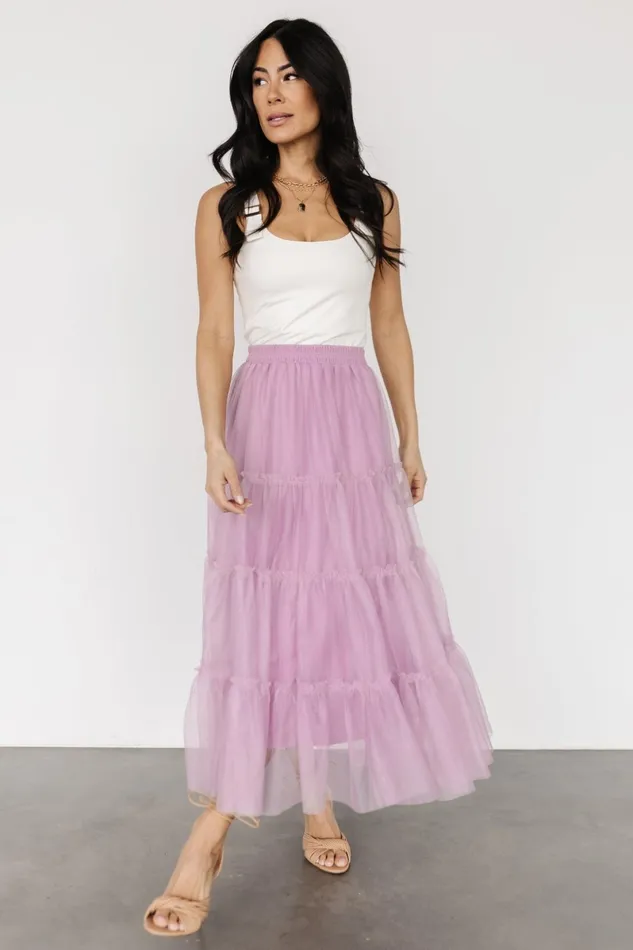 Galena Tulle Skirt Dusty Orchid Women Baltic Born Skirts