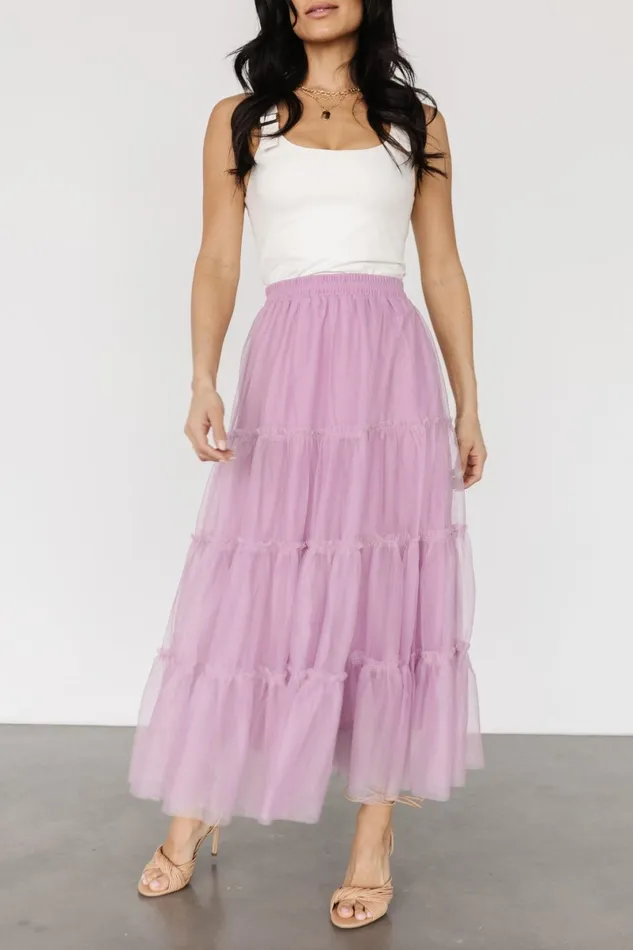 Galena Tulle Skirt Dusty Orchid Women Baltic Born Skirts Galena Tulle Skirt Dusty Orchid Women Baltic Born Skirts