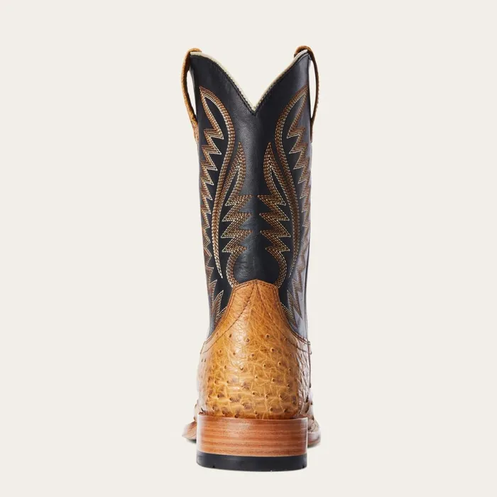 Gallup Western Boot Tan Full Quill Ostrich Men Ariat Western Boots
