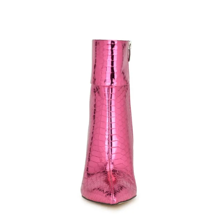 Gemms Dress Booties Pink Snake Women Nine West Boots and Booties