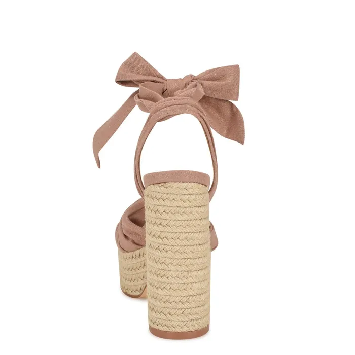 Gertha Platform Espadrille Sandals Blush Women Nine West Platforms Gertha Platform Espadrille Sandals Blush Women Nine West Platforms