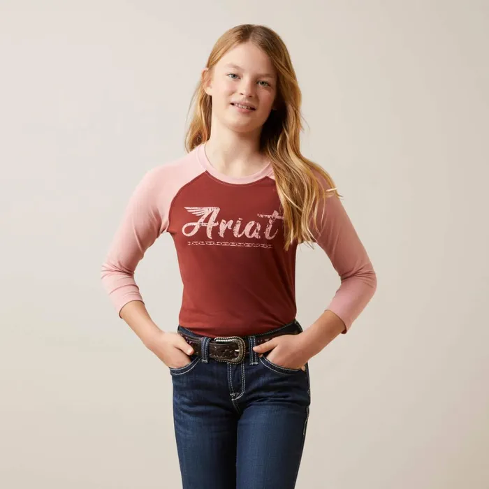 Go Ariat Tee Fired Brick Kids Ariat TShirts and Polos