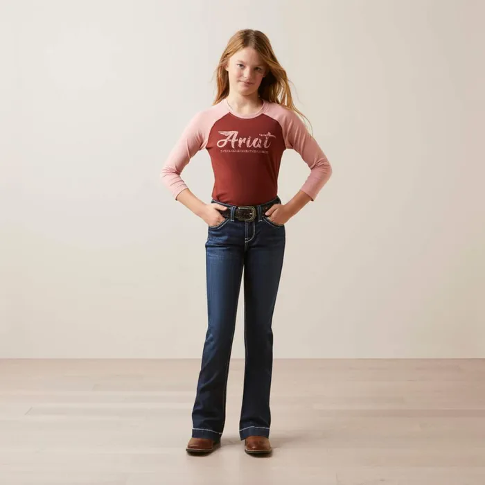 Go Ariat Tee Fired Brick Kids Ariat TShirts and Polos Go Ariat Tee Fired Brick Kids Ariat TShirts and Polos