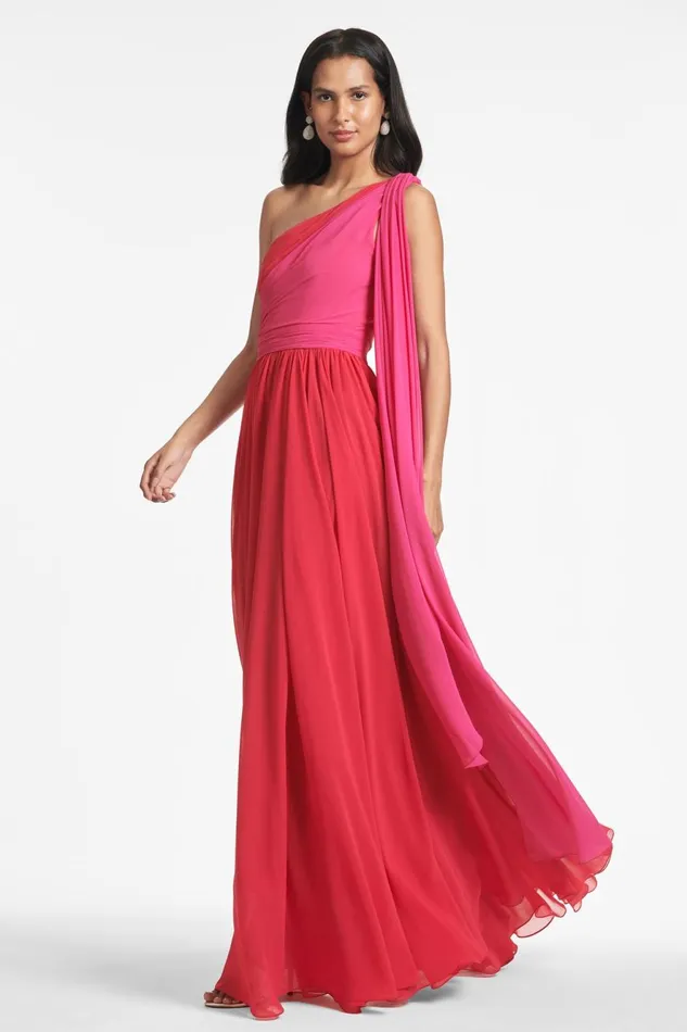 Grace Gown 8211 FuchsiaPoppy Red Women Sachin and Babi Boho