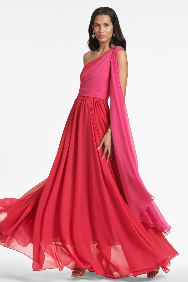 Grace Gown 8211 FuchsiaPoppy Red Women Sachin and Babi Boho