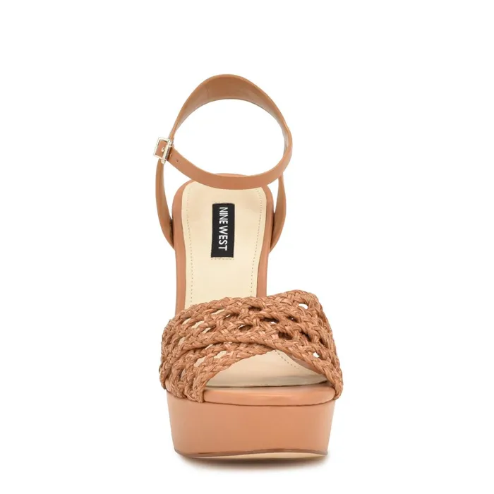 Grecia Platform Sandals Medium Natural Women Nine West Heeled Grecia Platform Sandals Medium Natural Women Nine West Heeled