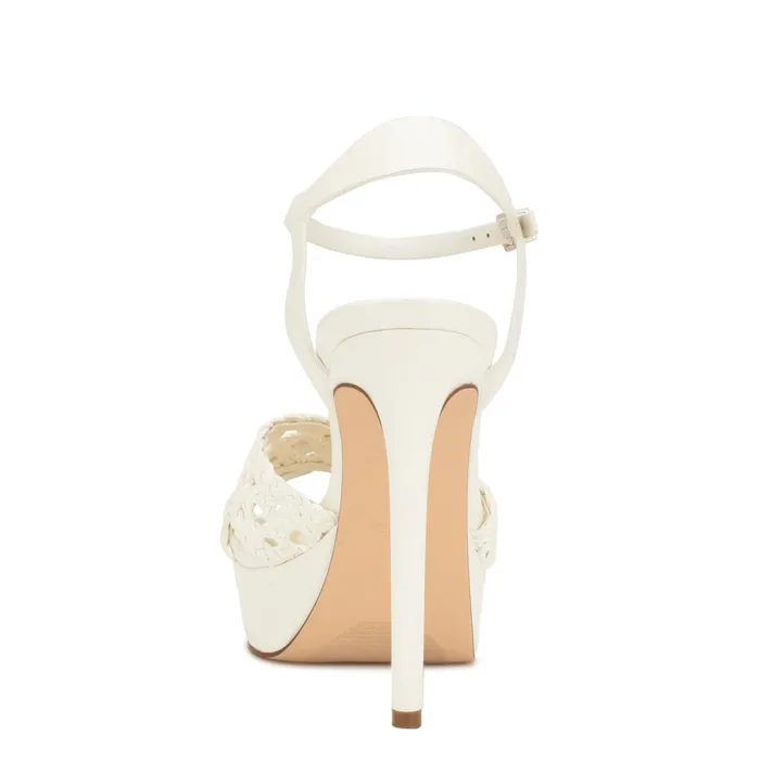 Grecia Platform Sandals White Women Nine West Platforms Grecia Platform Sandals White Women Nine West Platforms
