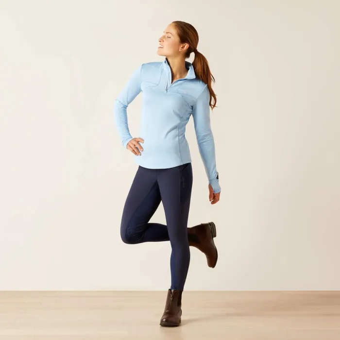 Gridwork 14 Zip Baselayer Cote D039azur Women Ariat TShirts and Tops