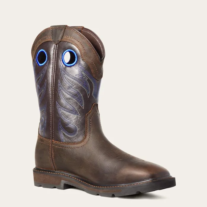 Groundwork Waterproof Work Boot Dark Brown Men Ariat Work Boots