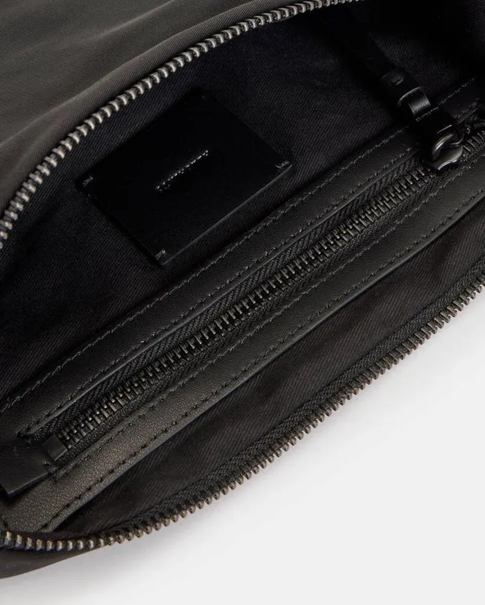 Half Moon Recycled Crossbody Bag Blackblack Women AllSaints Handbags and Wallets Half Moon Recycled Crossbody Bag Blackblack Women AllSaints Handbags and Wallets