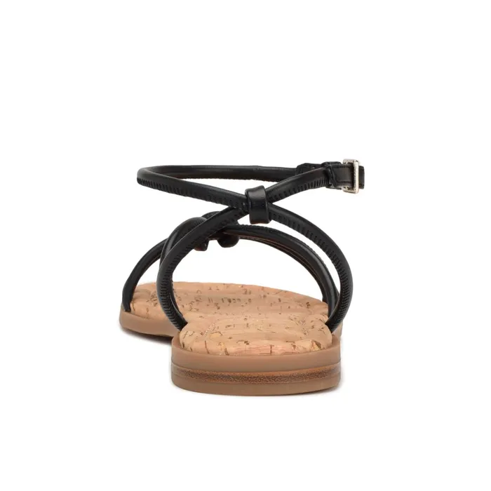 Hanklee Ankle Strap Flat Sandals Black Women Nine West Low Heel Hanklee Ankle Strap Flat Sandals Black Women Nine West Low Heel