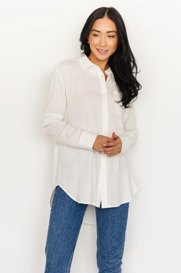 Harlan Linen Button Down Top Off White Women Baltic Born Blouses Shirts Harlan Linen Button Down Top Off White Women Baltic Born Blouses Shirts