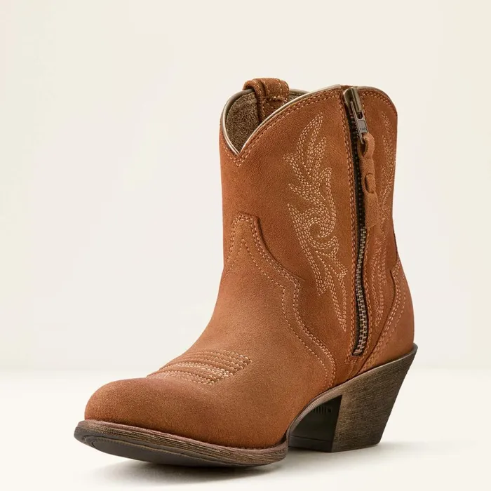 Harlan Western Boot Walnut Suede Women Ariat Western Boots