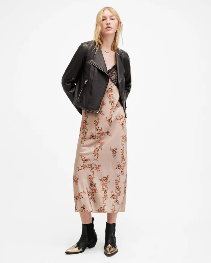 Harley Collarless Leather Biker Jacket Black Women AllSaints Leather Jackets Harley Collarless Leather Biker Jacket Black Women AllSaints Leather Jackets