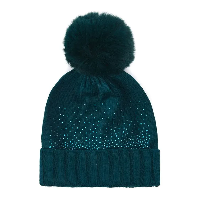 Hats Women Moda In Pelle Praticiohat Teal Textile