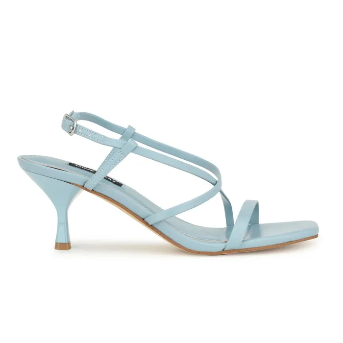 Haya Strappy Sandals Light Blue Women Nine West Sandals