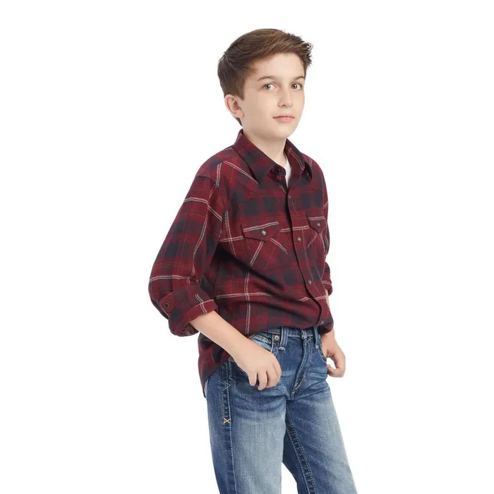 Heath Retro Fit Shirt Phantom Kids Ariat Button Down Shirts
