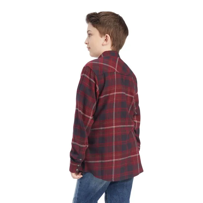 Heath Retro Fit Shirt Phantom Kids Ariat Button Down Shirts Heath Retro Fit Shirt Phantom Kids Ariat Button Down Shirts