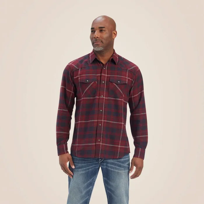 Heath Retro Fit Shirt Phantom Men Ariat Button Down Shirts