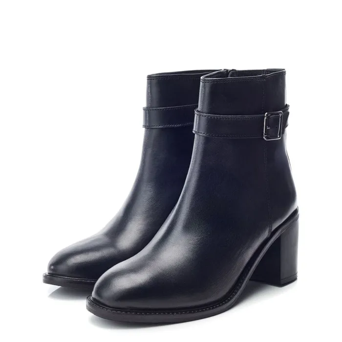 Heeled And Wedge Boots Women Moda In Pelle Bsoleful BDolores Black Leather