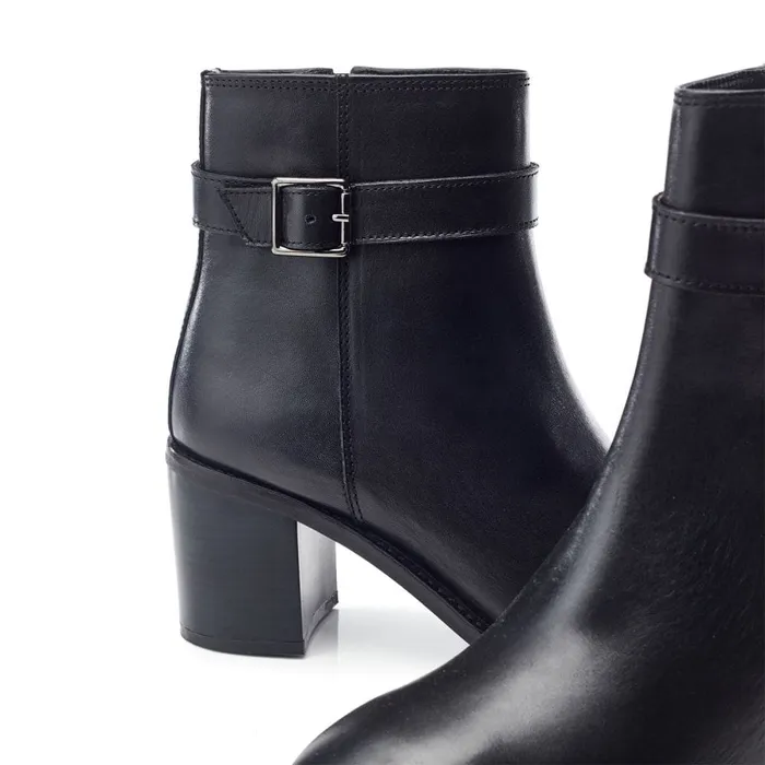 Heeled And Wedge Boots Women Moda In Pelle Bsoleful BDolores Black Leather