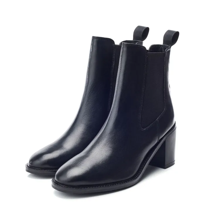 Heeled And Wedge Boots Women Moda In Pelle Bsoleful BHarry Black Leather