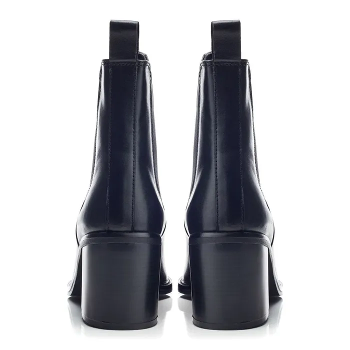 Heeled And Wedge Boots Women Moda In Pelle Bsoleful BHarry Black Leather