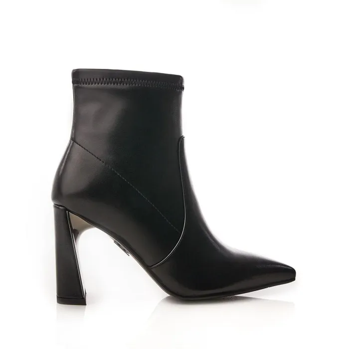 Heeled And Wedge Boots Women Moda In Pelle Lemmie Black Porvair