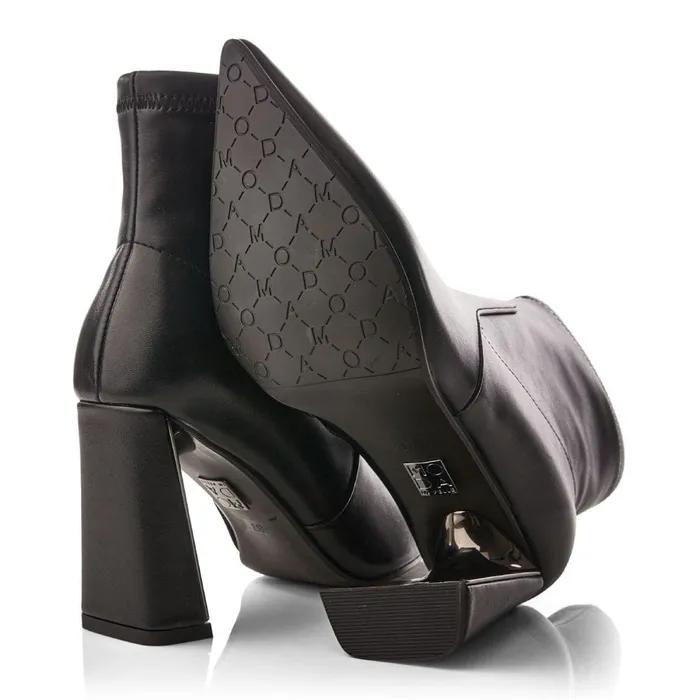 Heeled And Wedge Boots Women Moda In Pelle Lemmie Black Porvair